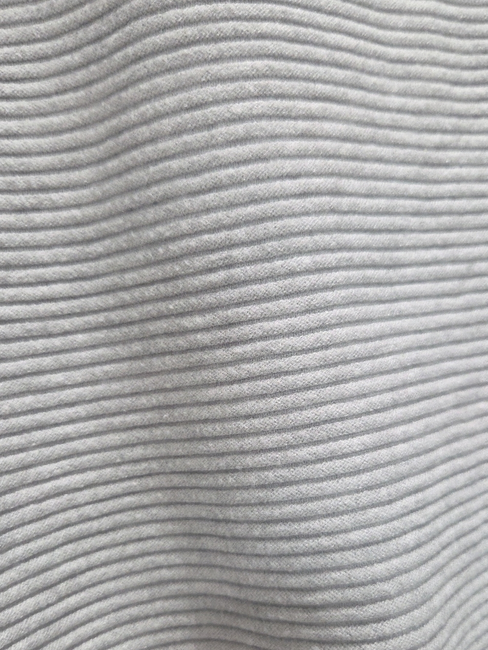 Poof Apparel Heather Gray Horizontal Ribbed Cropped Cardigan Sweater Sm - Picture 5 of 5
